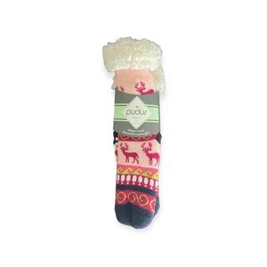 NWT Pudus slipper socks holiday